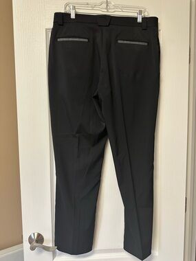 Slazenger Men's Black Dress Pants - Sleek Back-Welt Design